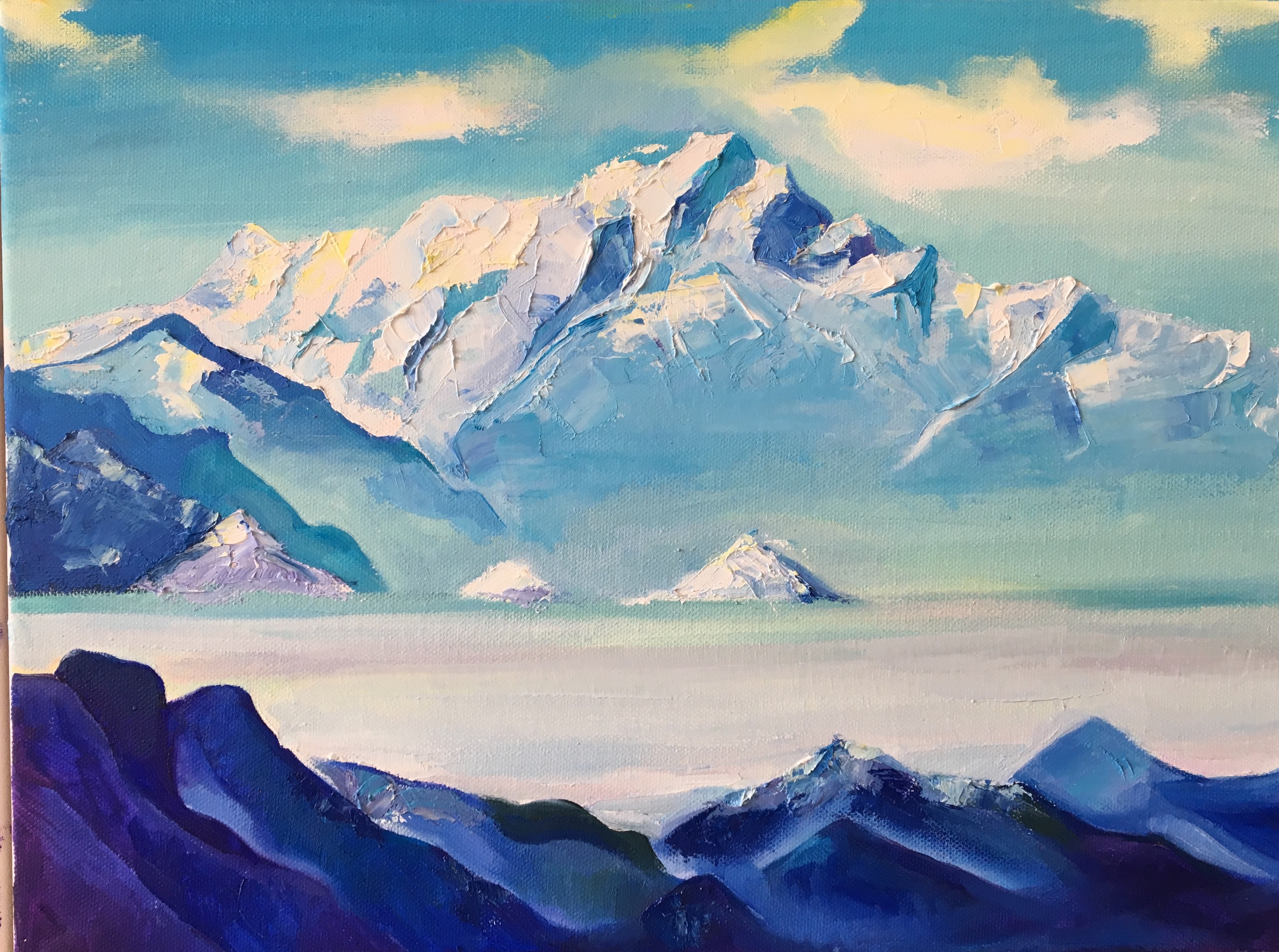 Etude d'après Roerich, Impression sur les montagnes bleues