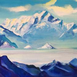 Etude d'après Roerich, Impression sur les montagnes bleues
